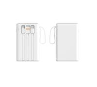Power Bank,For Smartphones Fast Charging Support With Built In Cable Charging Treasure Portable Two Way Fast Charging Mobile Power Supply For Small Portable Battery Charger(30000mAh/A)