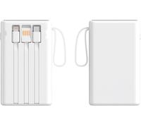 Power Bank,For Smartphones Fast Charging Support With Built In Cable Charging Treasure Portable Two Way Fast Charging Mobile Power Supply For Small Portable Battery Charger(20000mAh/A)