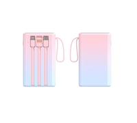 Power Bank,For Smartphones Fast Charging Support With Built In Cable Charging Treasure Portable Two Way Fast Charging Mobile Power Supply For Small Portable Battery Charger(30000mAh/Gradient