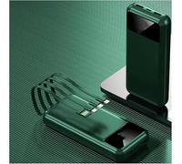 Power Bank，for Smartphones Tablets and More 66w Fast Charging with Built in Cable 20000 Mah Large Capacity Two Way Fast Charging Pd20w Mobile (30000mAh/Green)