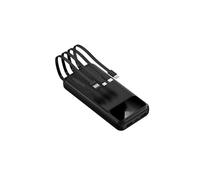 Power Bank for Smartphones Tablets and More 66w Fast Charging with Built in Cable 20000 Mah Large Capacity Two Way Fast Charging Pd20w Mobile (30000mAh/Black)