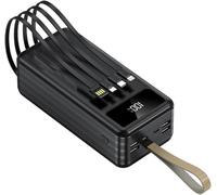 Power Bank，for with Led Display 66w Fast Charging 100000 Mah Built in Line Large Capacity Two Way Fast Charging Pd20w Mobile (80000mAh/Black small screen)