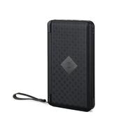 Power Bank Hidden Flip Solar Charges Four Devices Simultaneously Outdoor Solar Supports Wireless Charging,Black-20000mAh