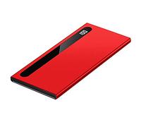 Power Bank, High Capacity External Battery, Portable Ultra High Capacity LED Digital Display Usb Powerful External Charger, Fast Charging,Red