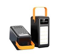 Power Bank, High Capacity for Outdoor Camping Portable Charger with 8 Output& 3 Input External Battery with LED Display for Phones s,Black,80000mAh