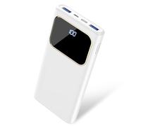 Power Bank High-Speed Charging 10000mAh, Portable Charger Dual Current Mode Phone Battery Pack with USB C Input & Output, PowerBank Triple 3A Long Life Recharge for iPhone Android iPad Samsung Xiaomi