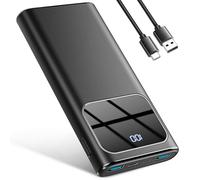 Power Bank High-Speed Charging 10000mAh, Portable Charger Dual Current Mode Phone Battery Pack with USB-C Input & Output, PowerBank Triple 3A for iPhone 16 15 14 Pro Max iPad Samsung Xiaomi Androi