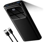 Power Bank High-Speed Charging 10000mAh, PowerBank Dual Current Mode Phone Battery Pack with USB-C Input & Output, Portable Charger Triple 3A for iPhone 16 15 14 Pro Max iPad Samsung Xiaomi