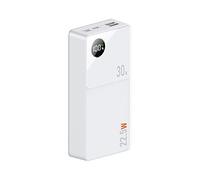 Power Bank Large Capacity 30000mAh PD Fast Charge Mobile 22.5W Large Capacity Small And Portable (Color : White, Size : 30000mAh)