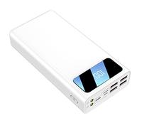 Power Bank Large-capacity Student Dormitory Outdoor Battery Life Mobile (Color : White)