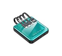 Power Bank Mini Fast Charge Comes With Line Sharing 20000 MAh Light And Portable Large-capacity (Color : Green, Size : 10000mAh)
