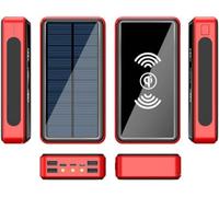 Power Bank， Mobile Cell Phone Portable 100000Mah Charger Phone Battery High Capacity Usb Portable Charger s/Usb C,Red