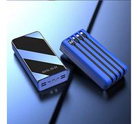 Power Bank， Mobile Cell Phone Portable Charger Phone Battery High Capacity Usb Portable Charger s/Usb C,Blue,60000Mah