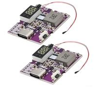 Power Bank Module 2pcs 22 5W with Digital Display and Fast Charging Support for 3 7V Batteries (C Digital display)