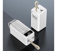 Power Bank Outdoor Large Capacity Power Bank/80000Mah Comes With Four-Wire Mobile Power/Usb Portable Charger Power Banks/Usb C Power Bank,Red