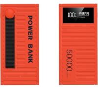 Power Bank, PD66W Fast Charging Portable Charger with 4 Output, 50000Mah High Capacity, External Battery with LED Display for Phones Tablets,Orange,20000mAh