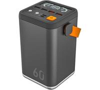 Power Bank， Portable 60000Mah Large Capacity Battery Charger Flashlight 36W PD Quick Charge Powerbank Outdoor Mobile with Type C Micro USB Output for Tablet Smartphone