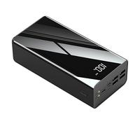 Power Bank，Portable Charger 100000Mah, High Capacity Battery Pack with Display, Can Charge 4 Devices at The Same Time, Quick Charge,Black