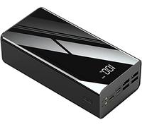 Power Bank Portable Charger 100000Mah, High Capacity Battery Pack with Display, Can Charge 4 Devices at The Same Time, Quick Charge,Black