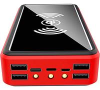 Power Bank,Portable Charger 100000Mah Portable Solar Wireless Charger - External Battery With Led Status Indicator, High-Capacity Powerbank, Pd Usb C Portable s Fast Charging
