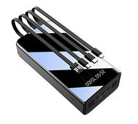 Power bank,Portable Charger 50000 Mah Huge Capacity Battery Pack, Built-In Charging Cables, Can Charge 7 Devices at The Same Time,Black