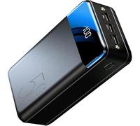 Power Bank， Portable Charger 50000Mah, 2.1A Fast Charging, External Battery Pack, USB C Portable Phone Charger Compatible with Most USB Devices,Black