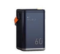 Power Bank Portable Charger, 60000Mah Powerbank with 4 Output Large Capacity Fast Charge External Battery Pack Backup Charger for Smart Phones, Tablet And More,Blue