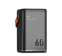Power Bank Portable Charger, 60000Mah Powerbank with 4 Output Large Capacity Fast Charge External Battery Pack Backup Charger for Smart Phones, Tablet And More,Gray