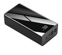 Power Bank Portable Charger 80000Mah, High Capacity Battery Pack with Display, Can Charge 4 Devices at The Same Time, Quick Charge,Black