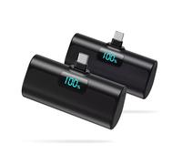 Power Bank Portable Charger for iPhone, Upgraded 5200mAh PD USB C Fast Charging Battery Pack, Ultra-Compact Powerbank Compatible with iPhone 17/16/15 Series, Samsung S25/24 Series, Huawei, etc- 2 Pack