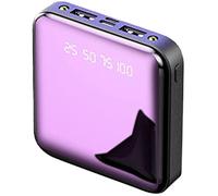 Power Bank， Portable Charger, Lightest 10000Mah Led Display Mini External Battery Ultra-Compact High-Speed Charging Technology Portable Charger For 99% Of Usb Devices,Black,20000M