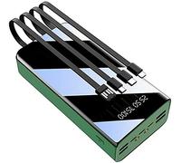 Power Bank Portable Charger Portable Charger 50000 Mah Huge Capacity Battery Pack, Built-In Charging Cables, Can Charge 7 Devices At The Same Time, Compatible 99% Of Usb Devices,Green