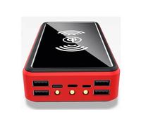 Power Bank, Portable Charger Solar 100000Mah/Solar Powered/Solar Rechargeable/Mobile Cell Phone Portable s,Red