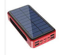 Power Bank Portable Charger Solar Power Bank 50000Mah, Solar Portable Charger 2023 Newest With 4 Usb Outputs & Type-C Input Waterproof 28 Led Portable Flashlight Battery Pack For Outdoor Act