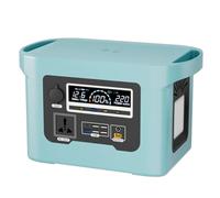 Power Bank，Portable Outdoor 800W 220V Large Capacity Night Market Stall Self-Driving Tour Camping Energy Storage Power Outage Emergency,Blue-600Wh