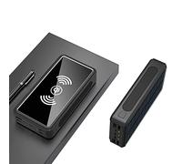 Power Bank Portable Solar Charger - Fast Charging 100000mAh External Battery Pack with Wireless Induction and LED Status Indicator