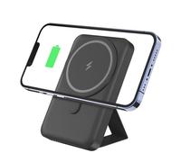 Power Bank Power Bank/Bracket magnetic power bank three-in-one watch earphones wireless charging mobile power supply PD two-way fast charging(10000mAh/black)