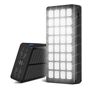 Power Bank,PowerBank 50000Mah Portable Large-Capacity 4USB Port Outdoor Emergency Charger External Battery for Outdoor Activities,Black