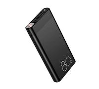 Power Bank，PowerBank，, 80000m Ah Mobile Power Fast Charging, 2 USB Large Capacity Fast Charging Portable Mobile Power, Suitable for All Kinds of Mobile Phones,Black,80000mAh