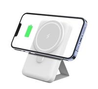 Power Bank,PowerBank/Bracket magnetic three-in-one watch earphones wireless charging mobile power supply PD two-way fast charging(10000mAh/blue)