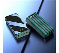 Power Bank,PowerBank Comes With Four Wires 60000Mah /Portable External Battery Compatible With 99% Of Electronic Devices On The Market,Green