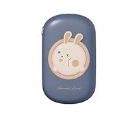 Power Bank,PowerBank Comes With Line Cute Mini Fast Charging Magnetic Suction Wireless Charging Portable Shared Mobile Battery (Color : Blue)