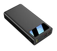 Power Bank,PowerBank Large-capacity Student Dormitory Outdoor Battery Life Mobile (Color : White)