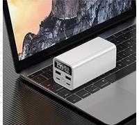 Power Bank，PowerBank， Portable Charger, 100W 20000Mah LED Display 2 USB Ports, 2 USB C Input/Output Fast Charging Battery Pack,Phone Charger for I-phone 13 12 X 8 And Samung,White