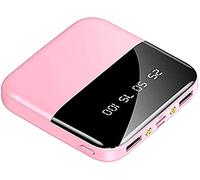 Power Bank，PowerBank，Portable Charger 20000Mah Ultra High Capacity USB-C QC 2.0 External Battery Pack with 3 Interfaces And LCD Display for Smartphone And,Pink,20000mah