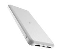 Power Bank,PowerBank Qi Wireless 10000mAh Fast Qi Portable Quick Charger External Battery Pack with Dual USB and LED Indicator Compatible with Qi Enabled Smartphones Devices