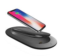 Power Bank,PowerBank Qi Wireless Charger Fast Charging 2 in 1 with 5000 mAh Portable Compatible with XS/XR/XS Max/8/8 Plus and All Qi-Enabled Devices Devices