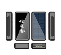 Power Bank,PowerBank Solar PowerBank 100000Mah, Wireless Solar Charger With 4 Output And 3 Input And Led Flashlight, External Battery Pack Portable Charger For For Smartphones, And Usb Devic