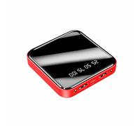 Power Bank，PowerBank， The Smallest and Lightest 20000mAh External Battery Ultra-Compact High-Speed Charging Technology Portable Charger Suitable for mobile phones, computers, etc,Red,8000mAh