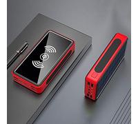 Power Bank,PowerBank Wireless Charging Solar Battery Panel Powerbank Large-Capacity Mobile Phone Charger External Battery Pack